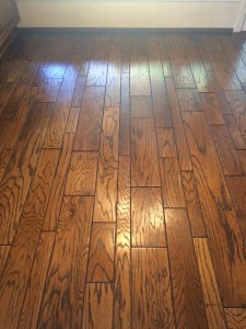 hard wood floors hand paste waxing